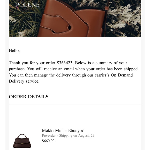 [SOLD OUT] Polène Mokki Mini Bag – Textured Ebony 🤎 - Picture 9 of 10